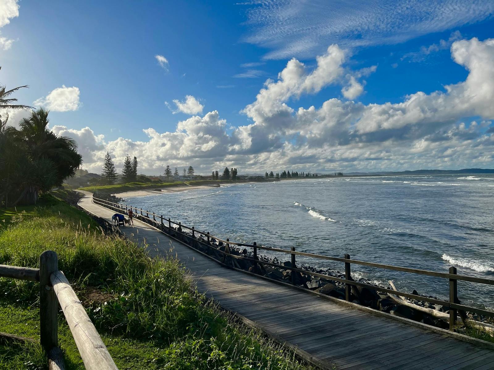 Beautiful coastal views along the bike path from Ballina to Lennox Head