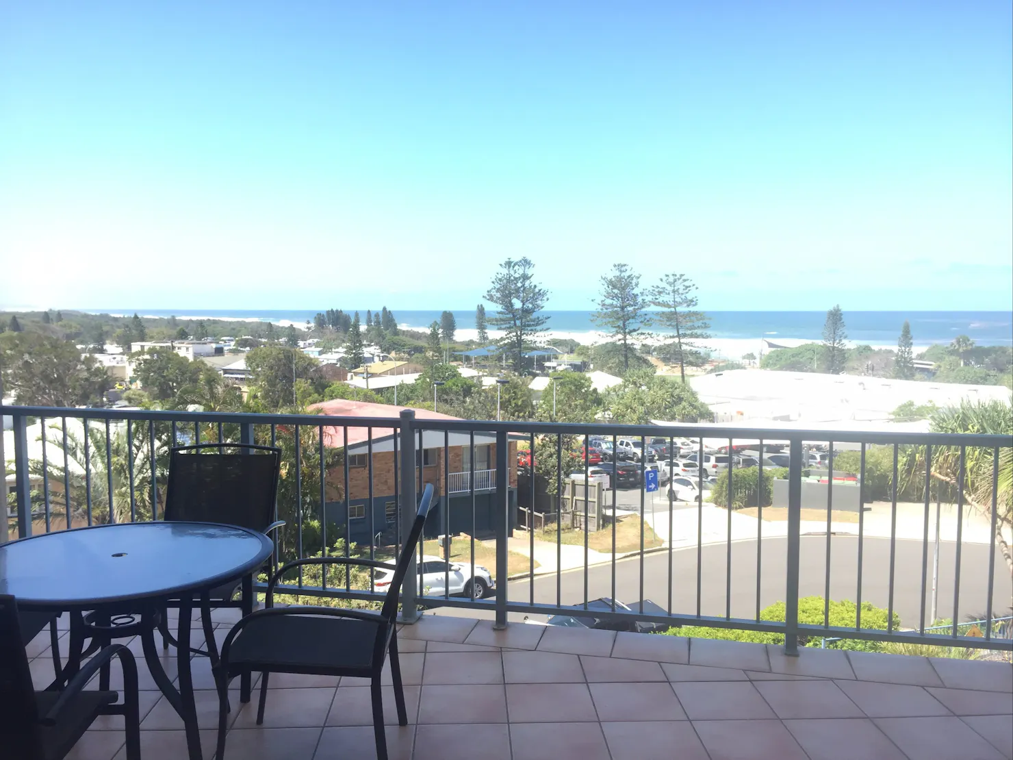 Balcony with ocean view