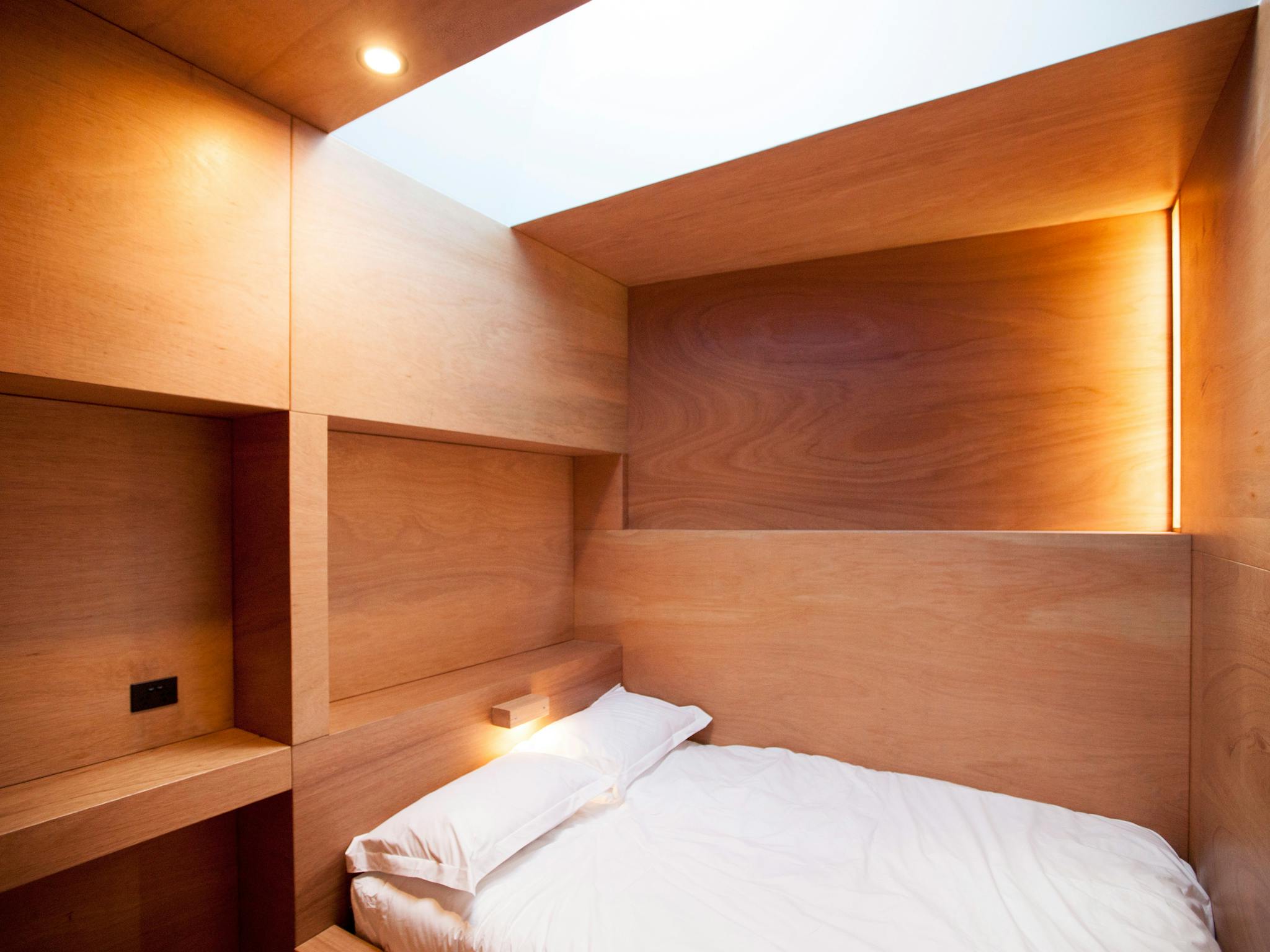 a beautiful designer Queen room, with natural lighting and privacy