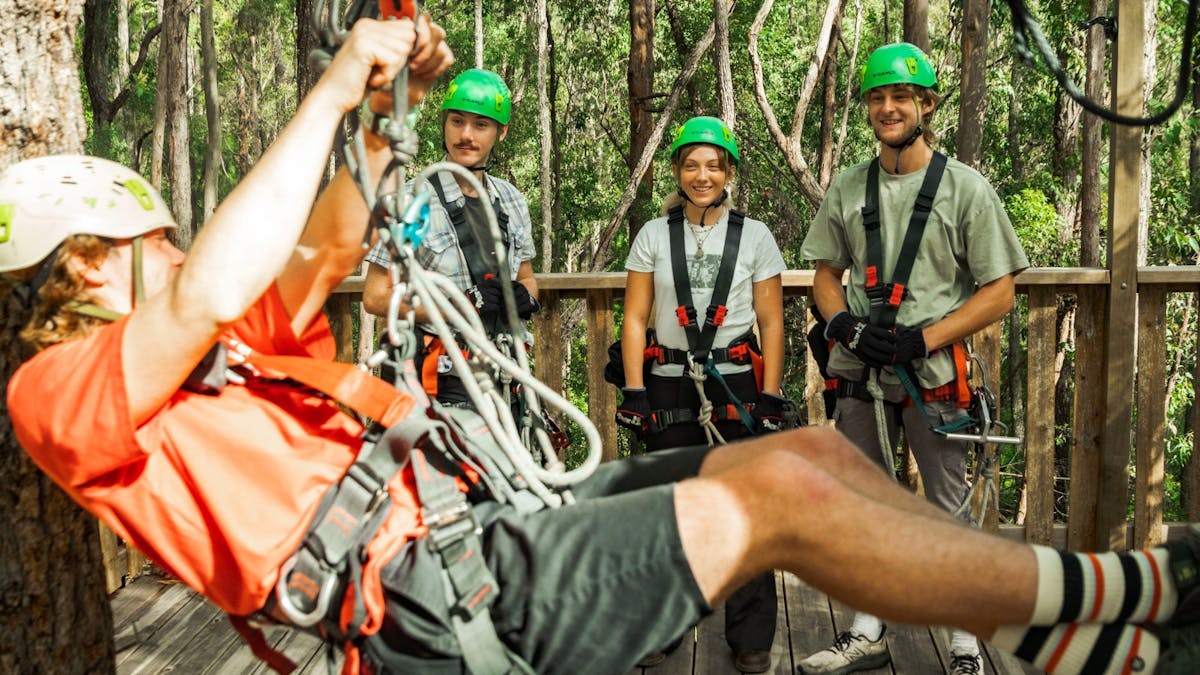 Our zipline tour guides will demonstrate all safety positions and keep you safe at all times!