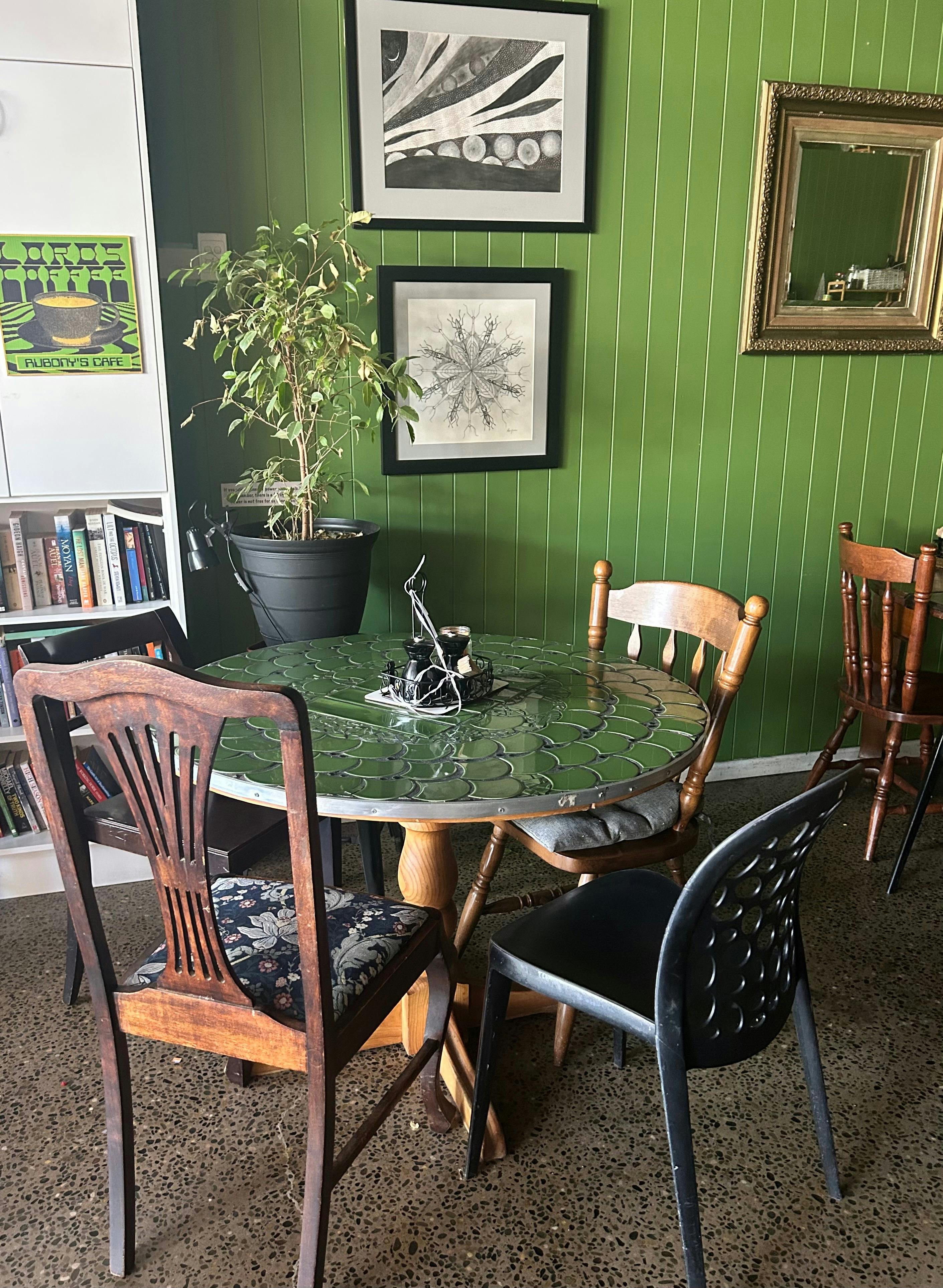 Mosaic table by Ruby