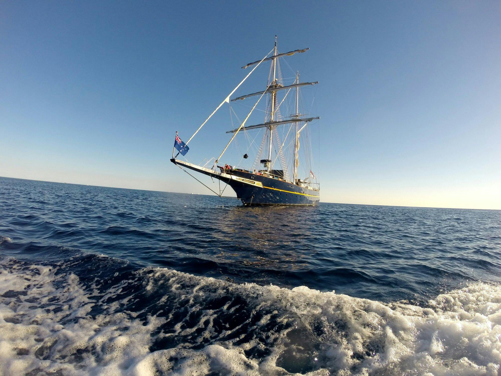 Young Endeavour at anchor