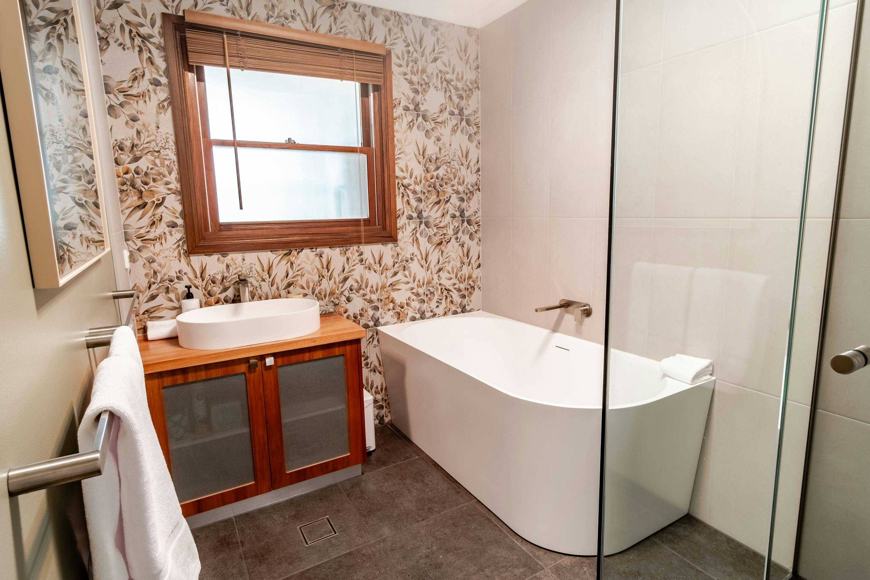 Bathroom at Buffalo Bliss with Alpine Valley Getaways