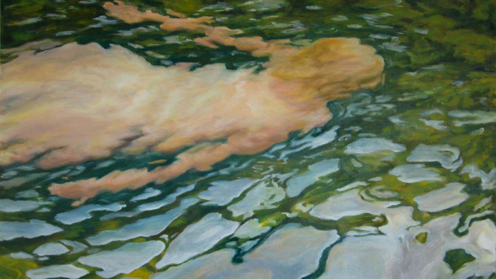 Slow Glide, oil on canvas