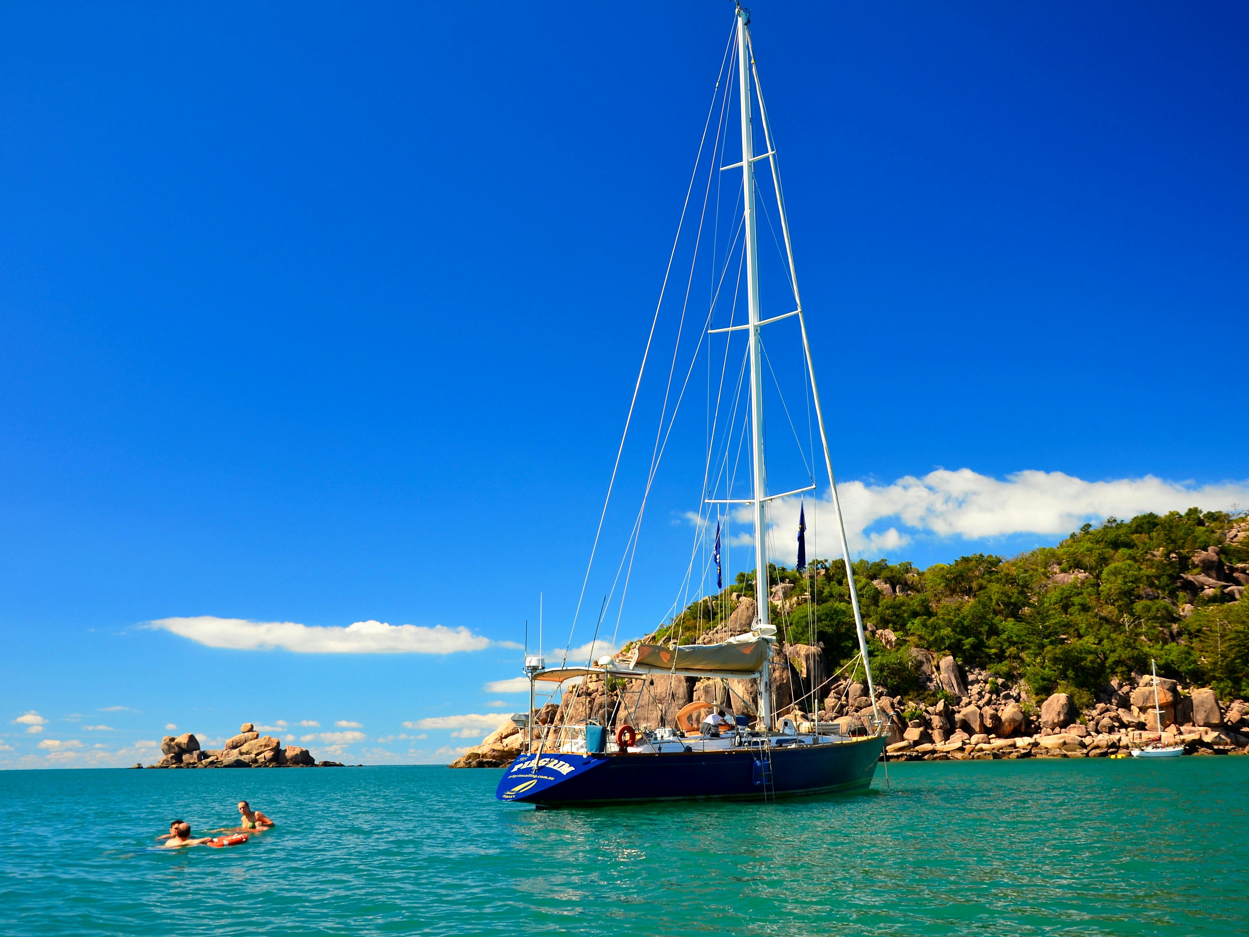 Pilgrim anchored at Radical Bay