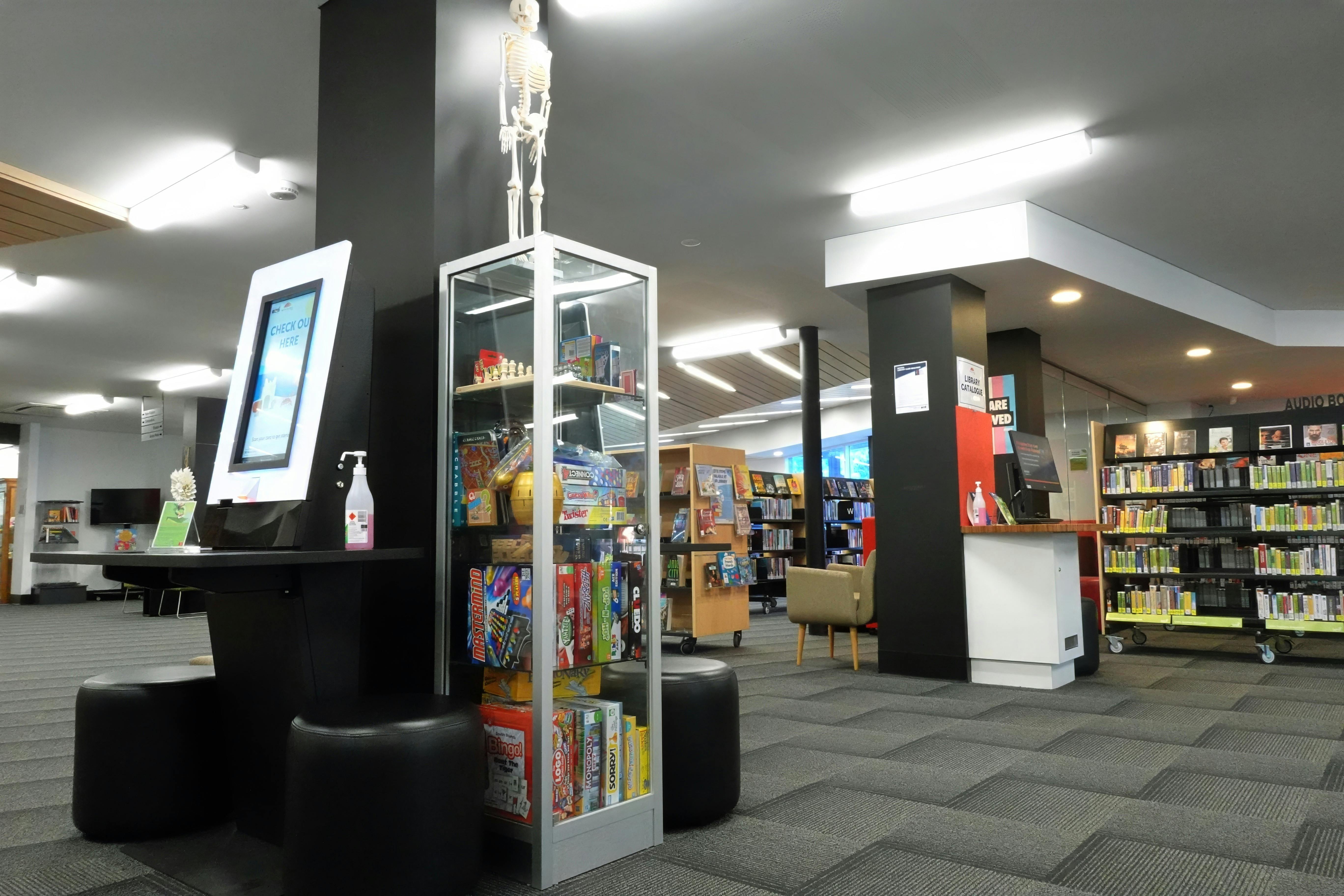 Self Serve check out at the Benalla Library