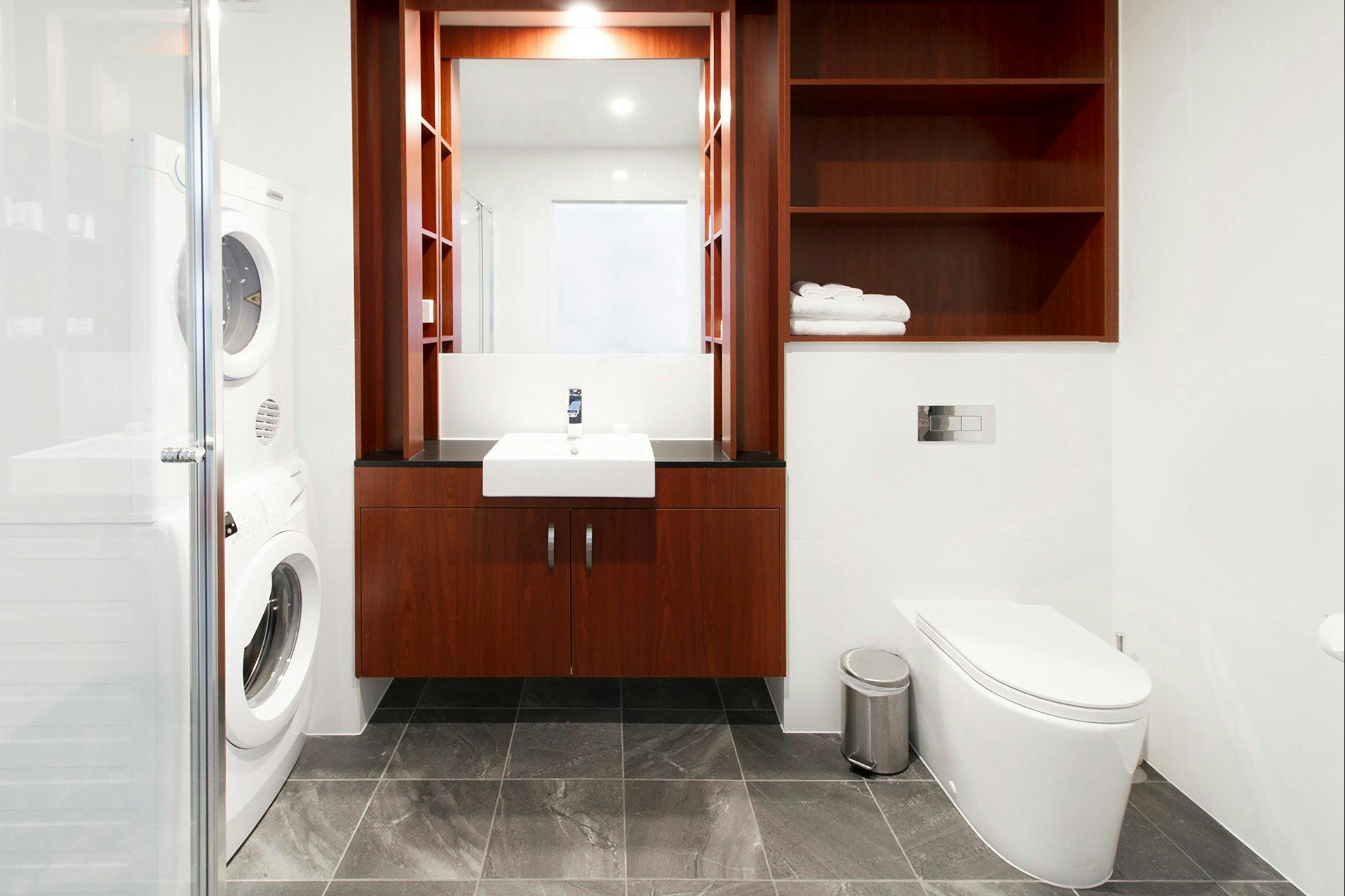Bathroom and Laundry Facilities at Abode Narrabundah