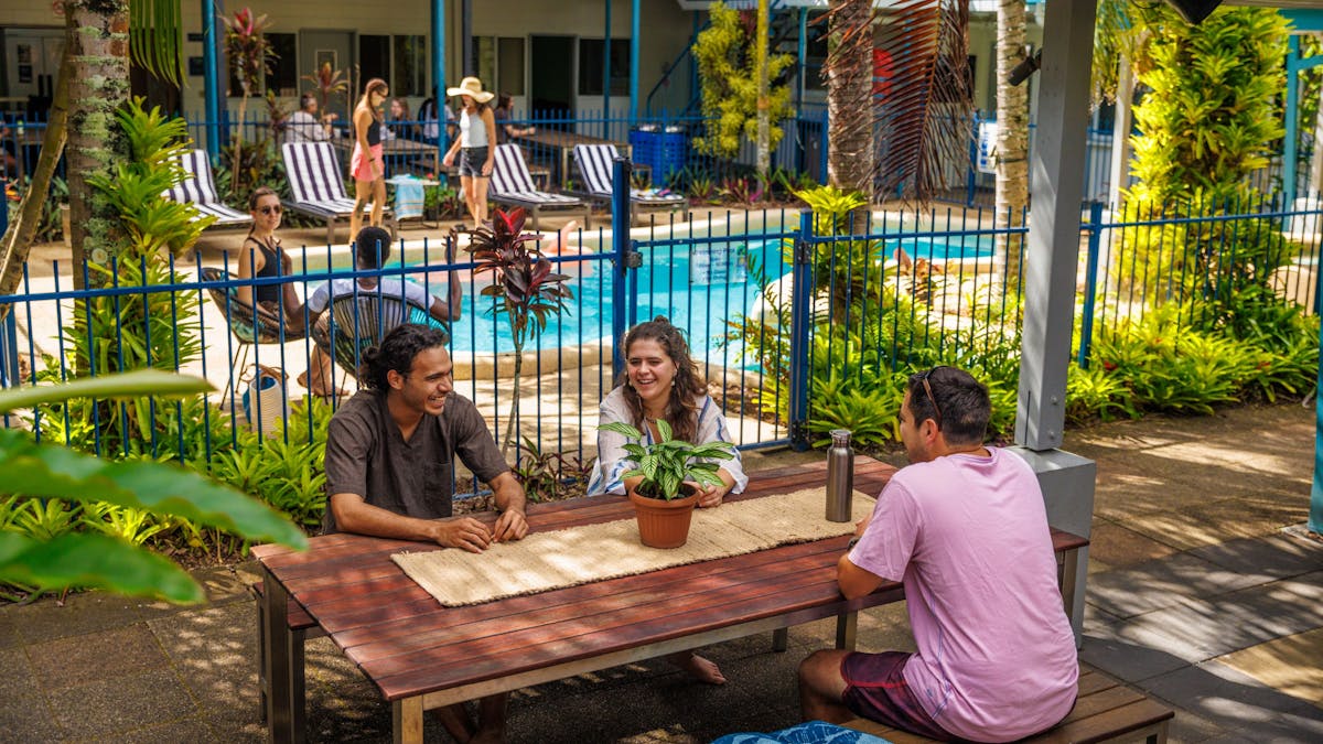 YHA Cairns outdoors area