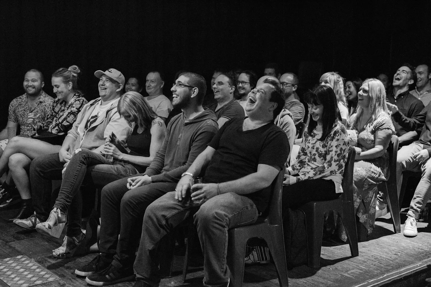 More people laughing and having a fantastic time.