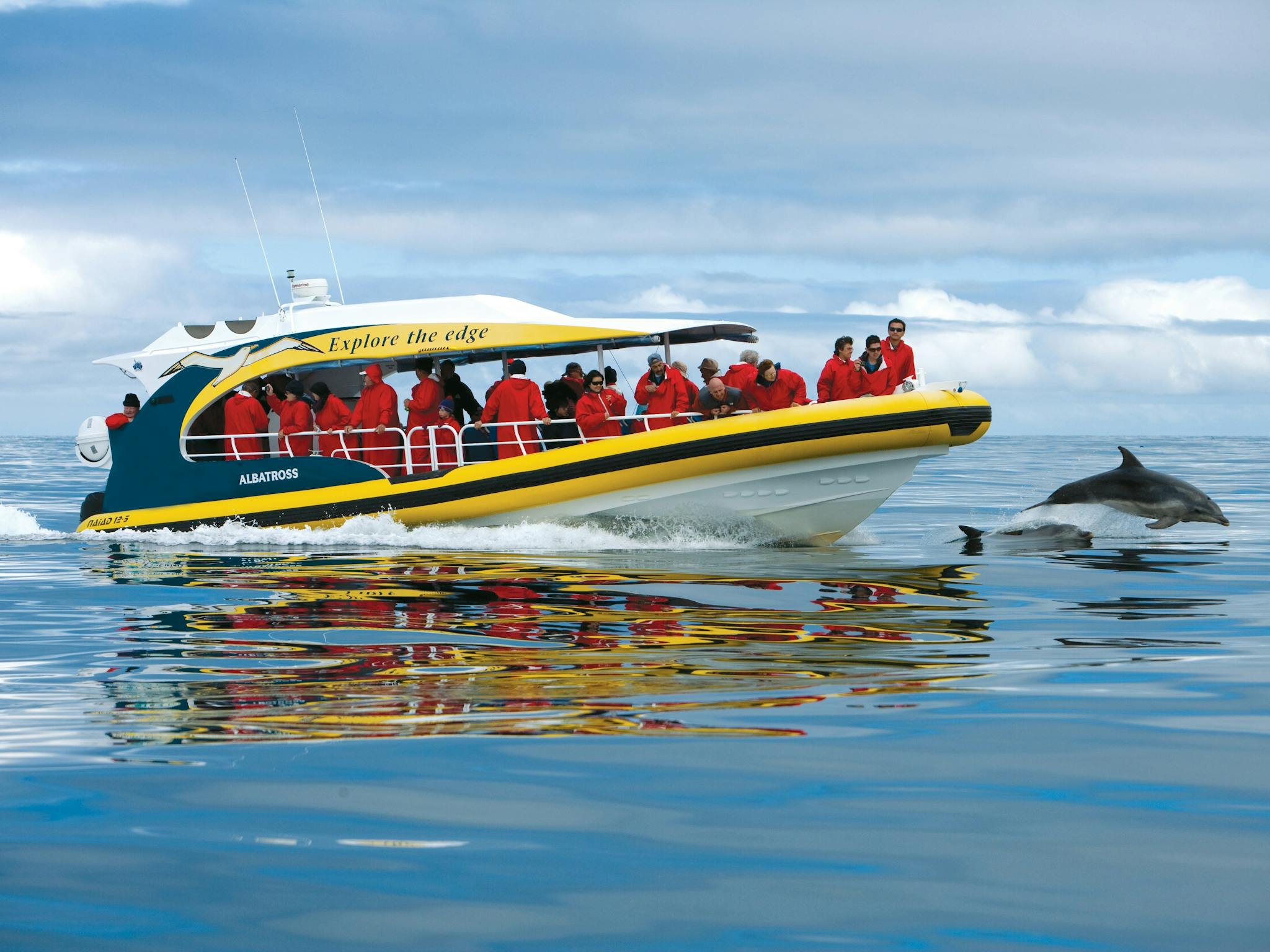 Yellow boat - Pennicott Wilderness Journeys