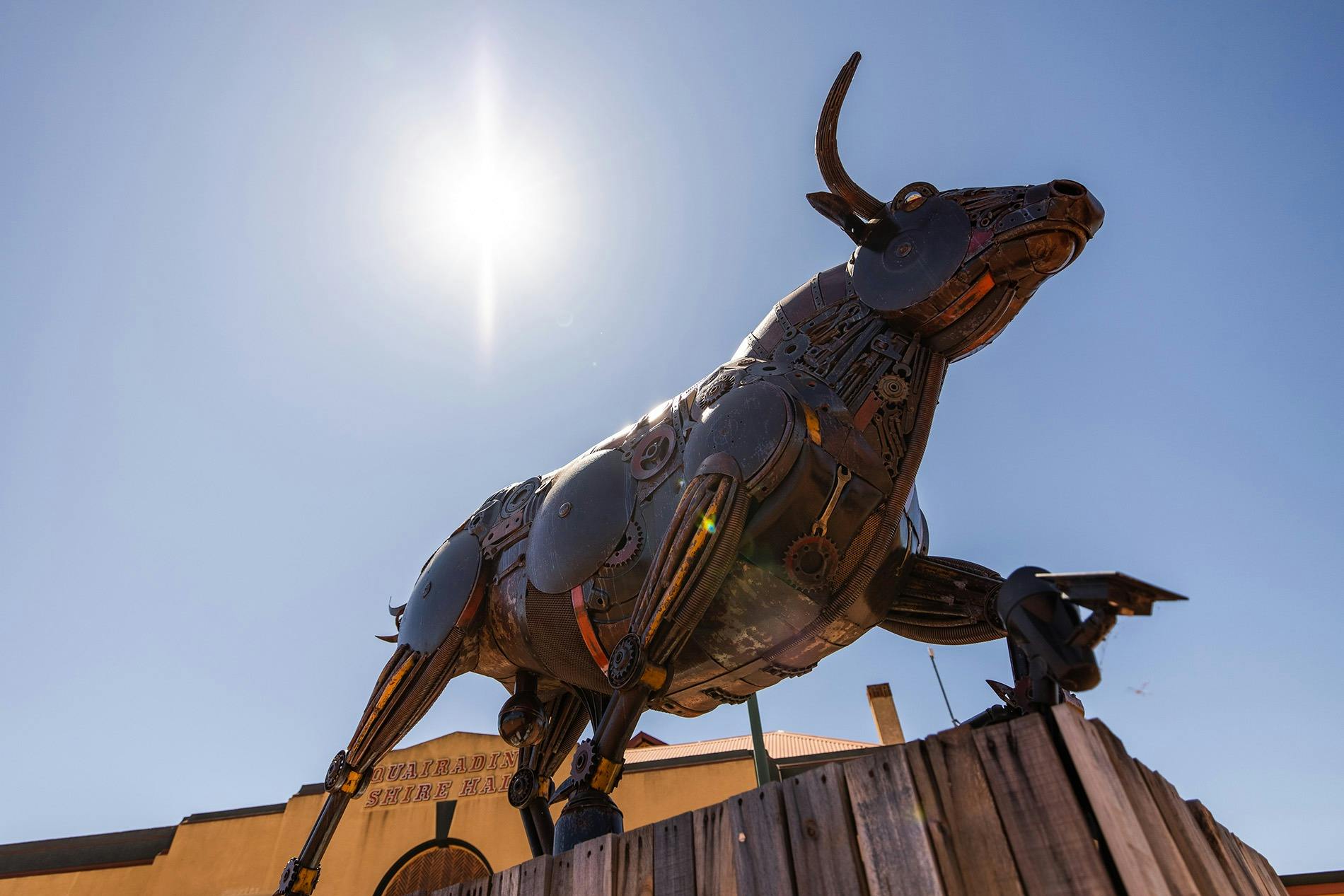 Bull Sculpture at Quairading