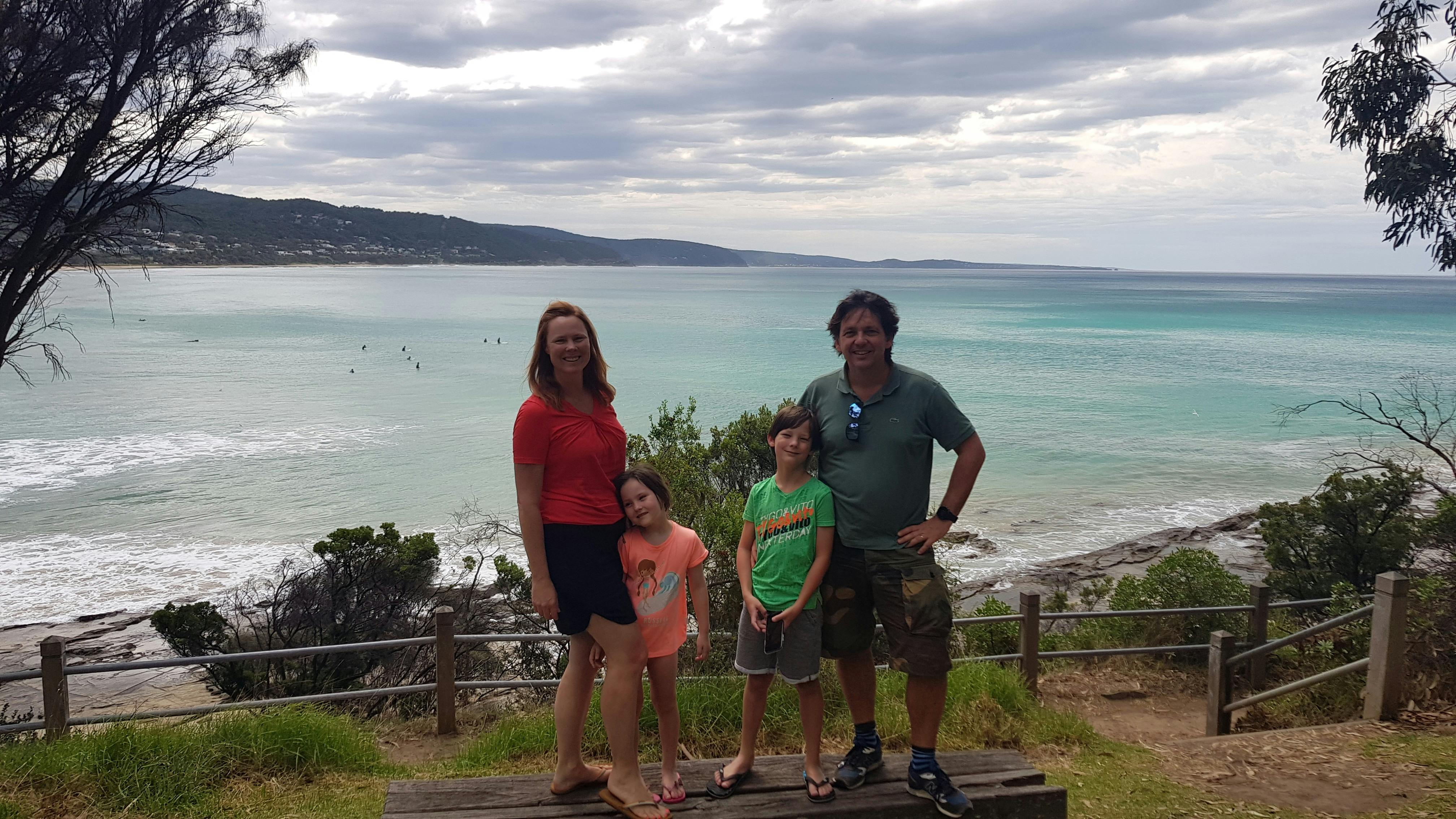 Family Photo in Scotchmans Lookout,  Lorne