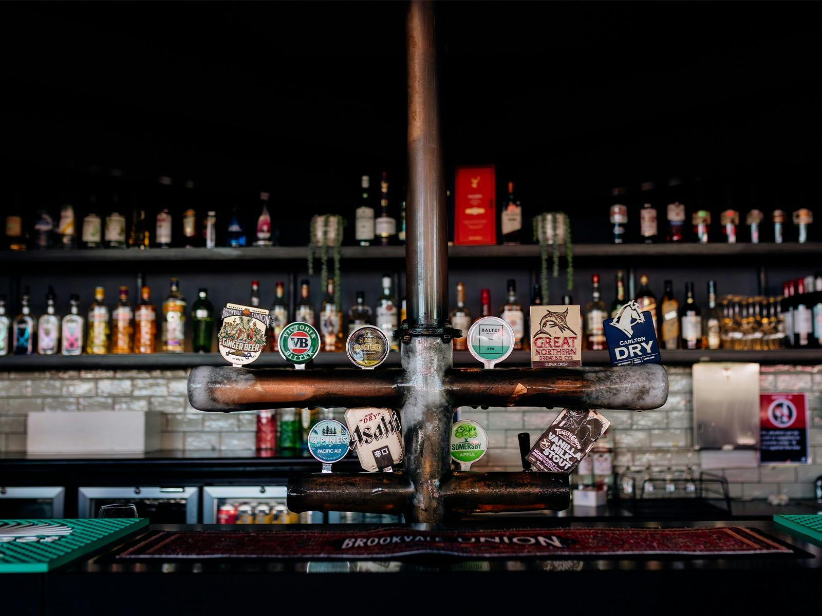 Front on photo of tilly's deck bar