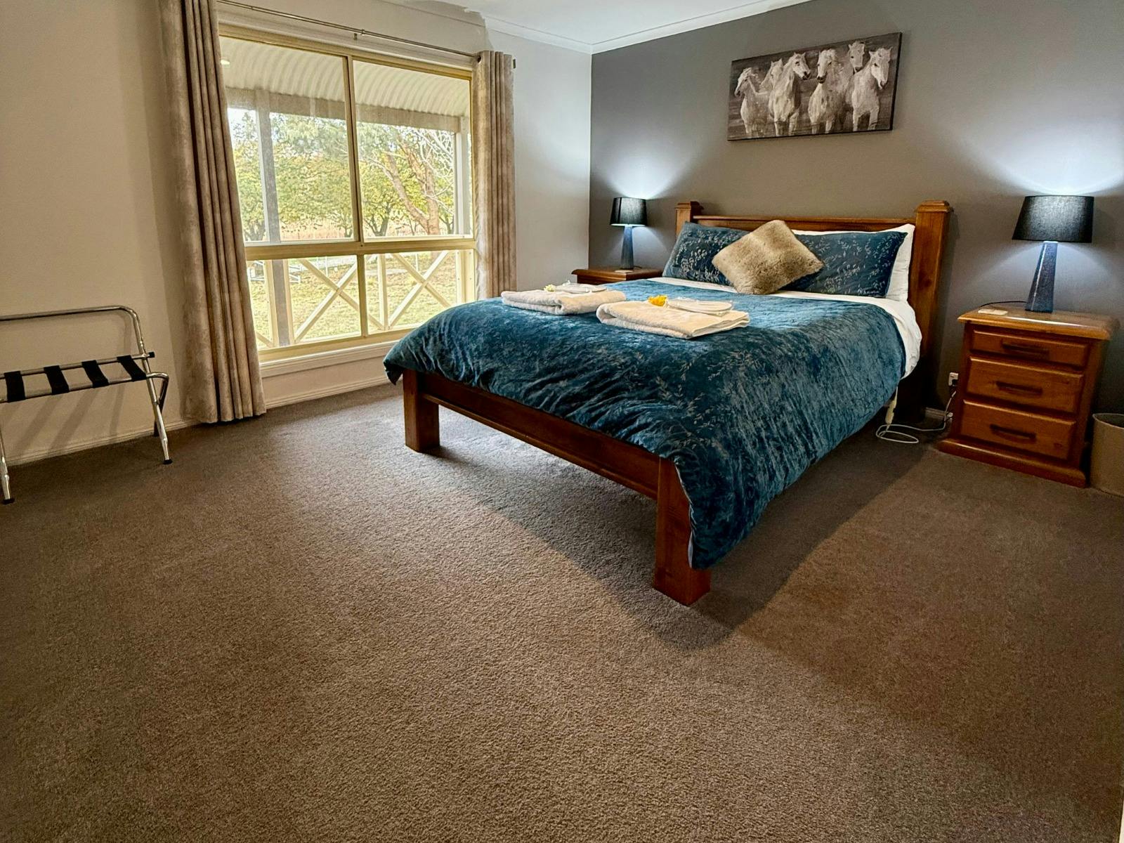 Queen bedroom with window