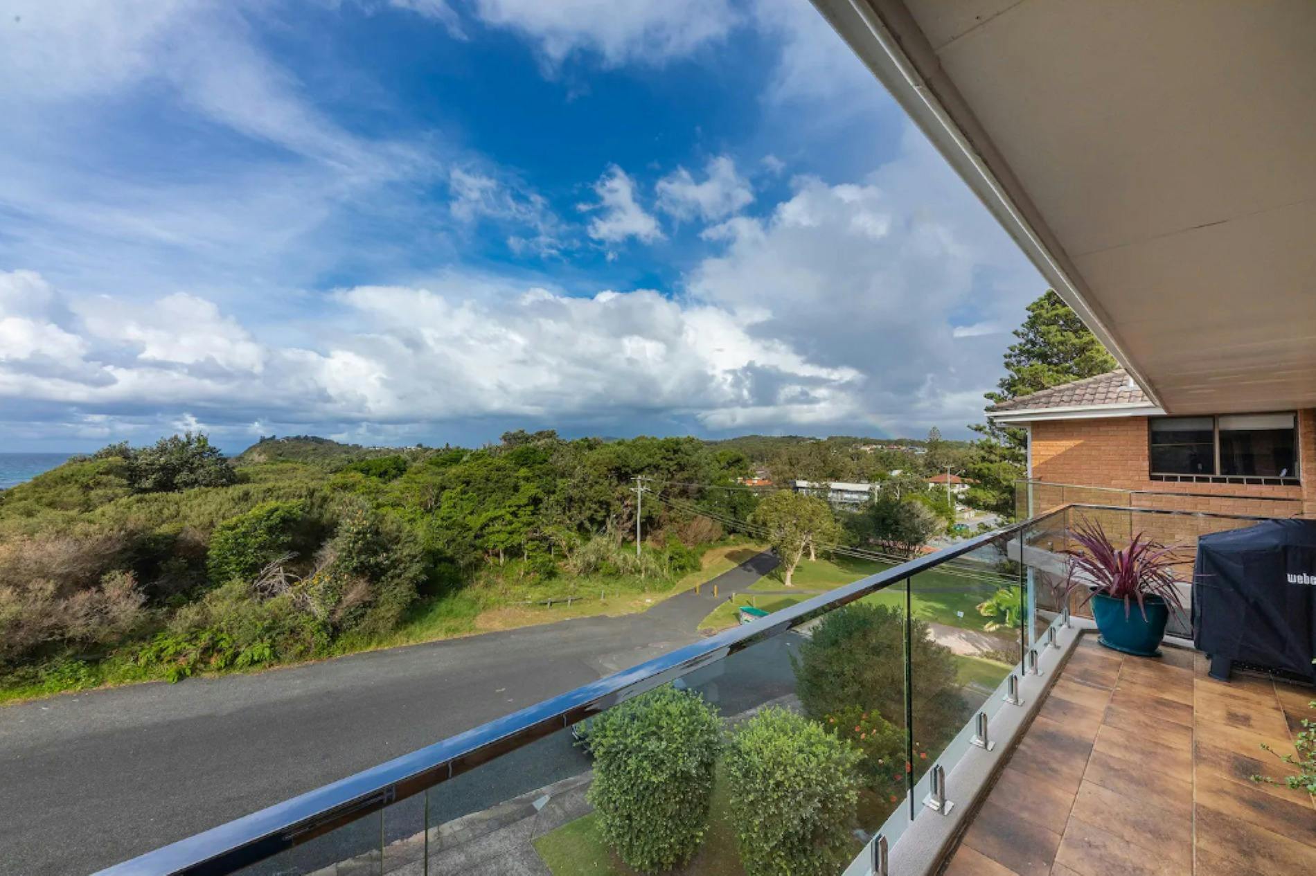 Balcony with ocean views