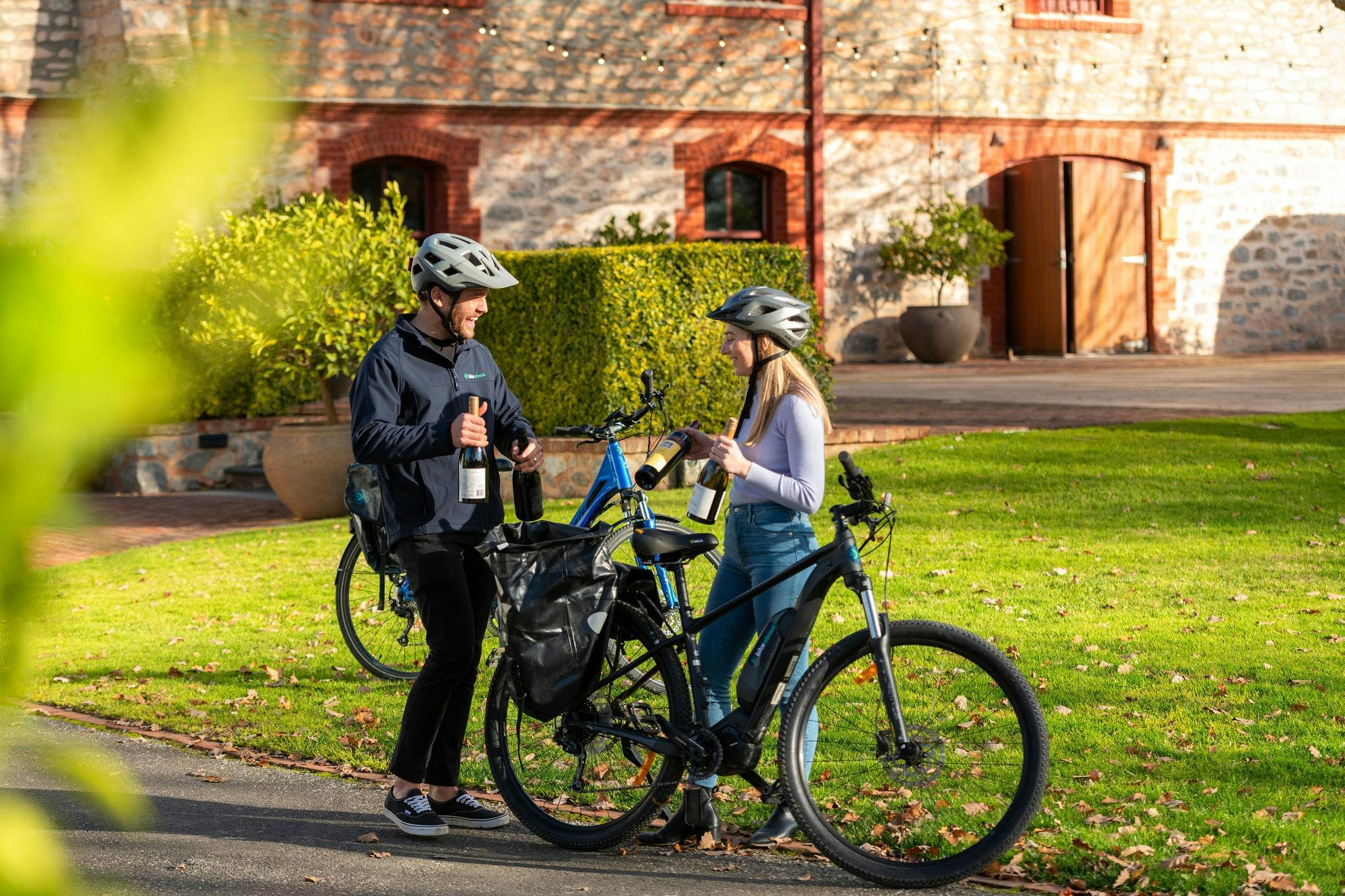 Purchase bottles of wine on your e-bike tour of the Barossa Valley