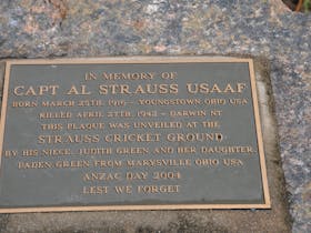 Memorial to Captain Al Strauss USAAF