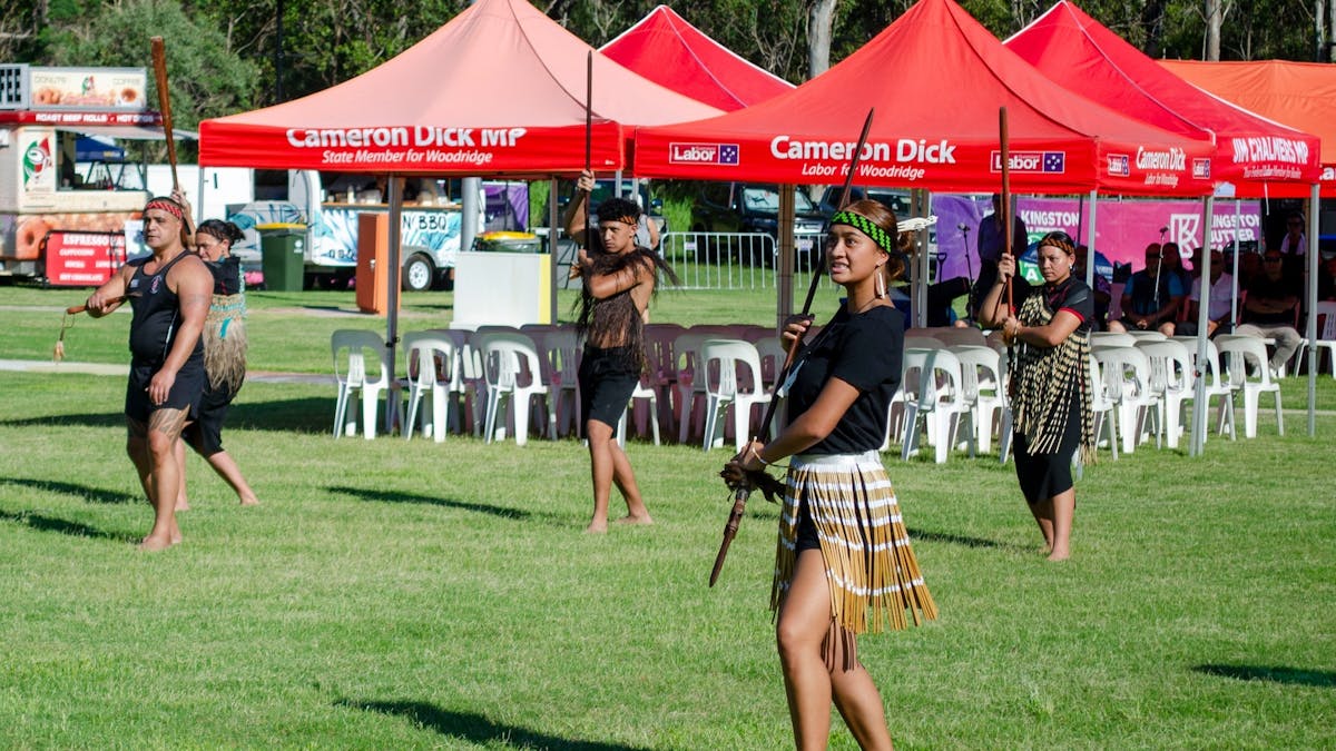 Māori Challenge being laid down