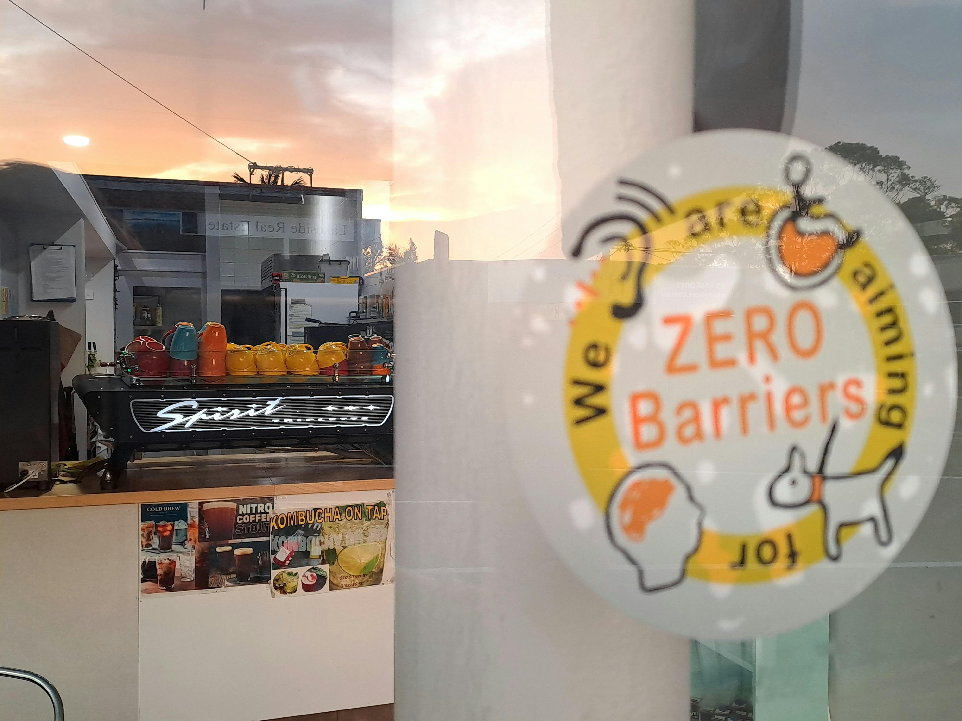 We are registered with the "Zero Barriers Organisation.