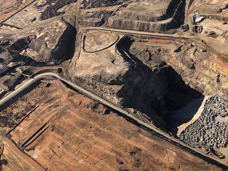 Broken Hill mines from above