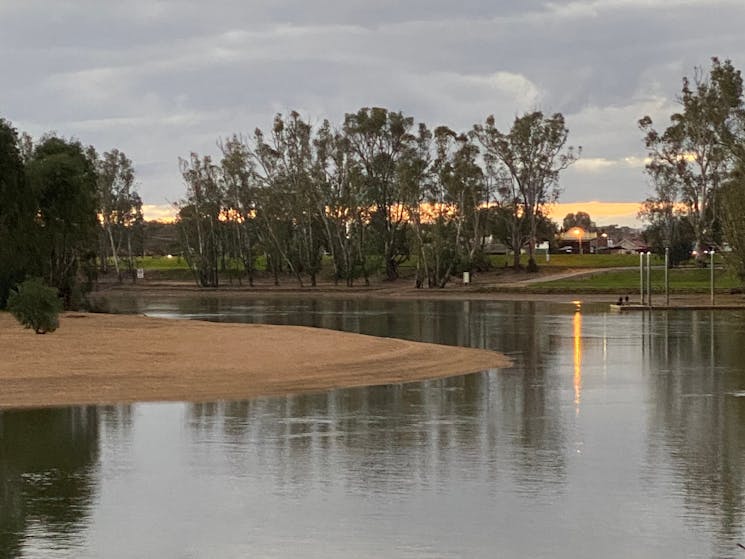 500 metres away Murray River