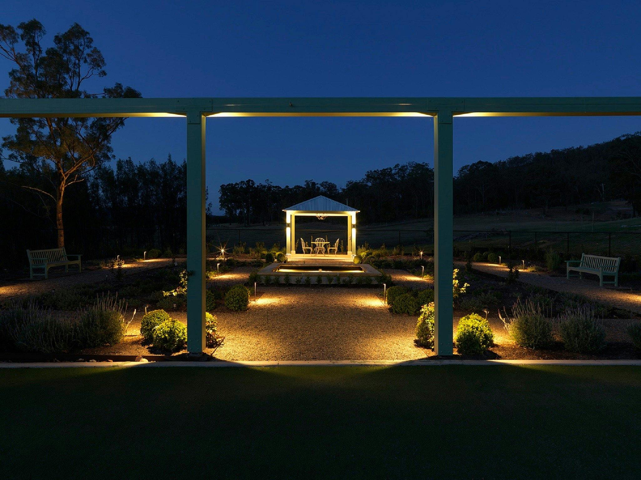 Formal Garden night lighting