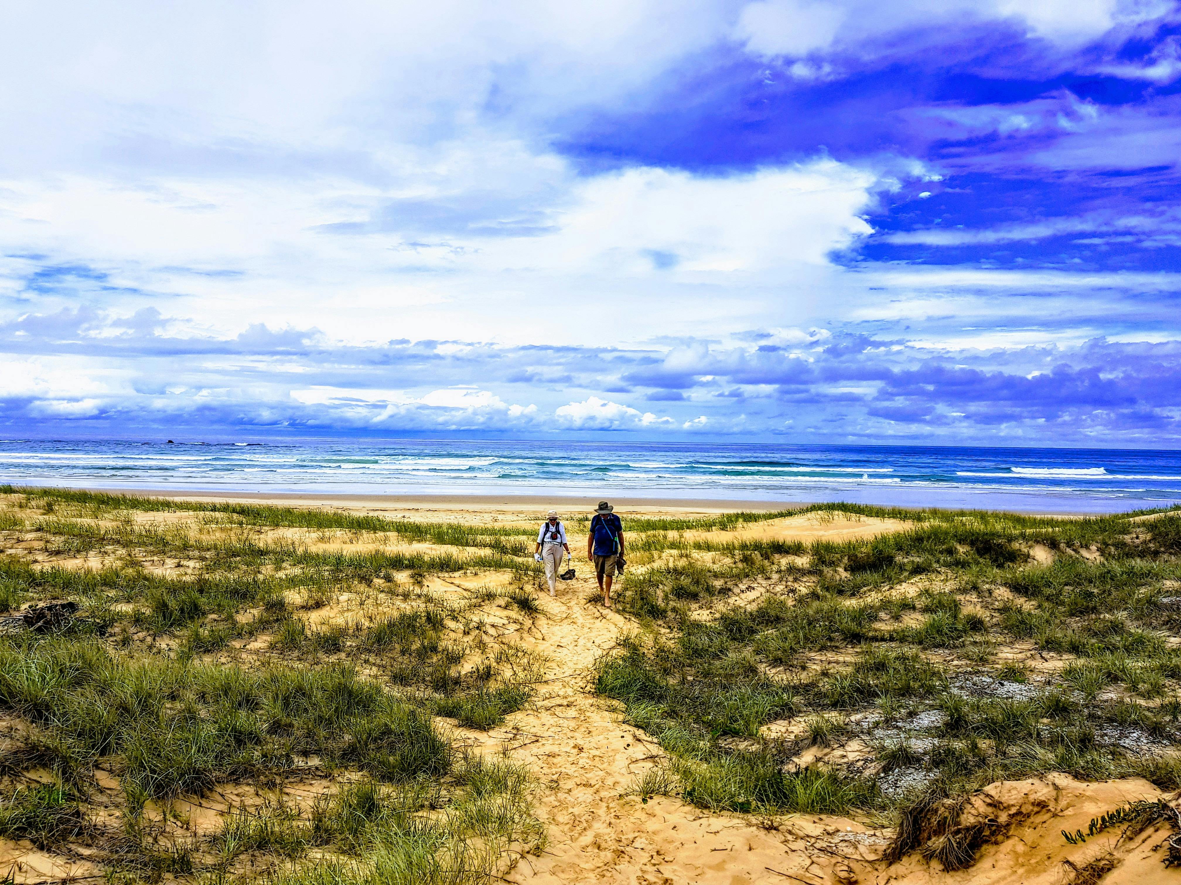 meander through rocky headlands, bays, beaches covered with pandanus, coffee rock cliffs and lush ra