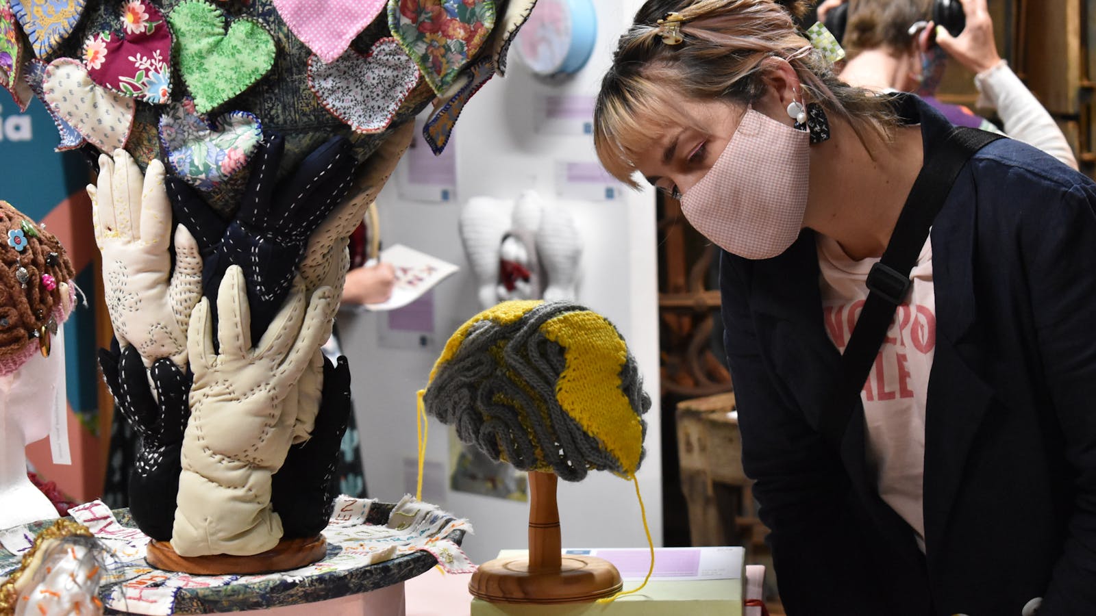 'Knit Your Bits' temporary exhibition opening