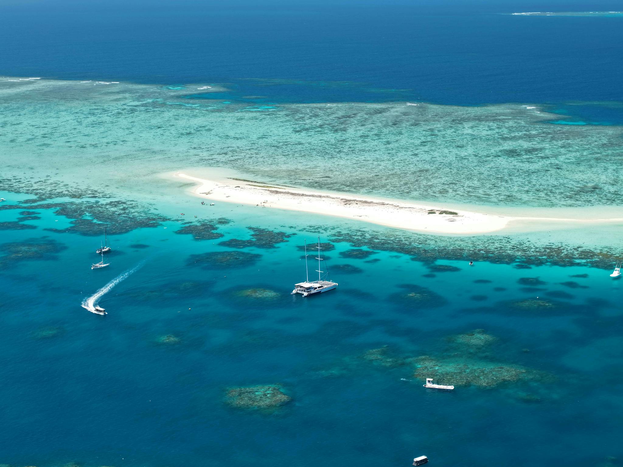 aerail of Michaelmas Cay with Ocean Spirit aerail of Michaelmas Cay with Ocean Spirit