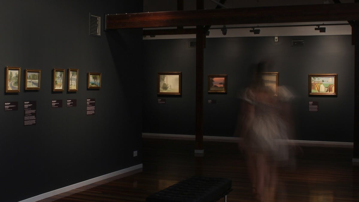 Art exhibition in the Loft Gallery at Cairns Art Gallery