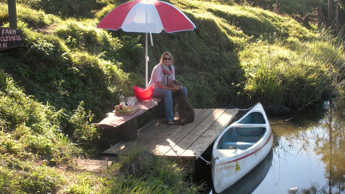 Imbil Bridge Farm canoe
