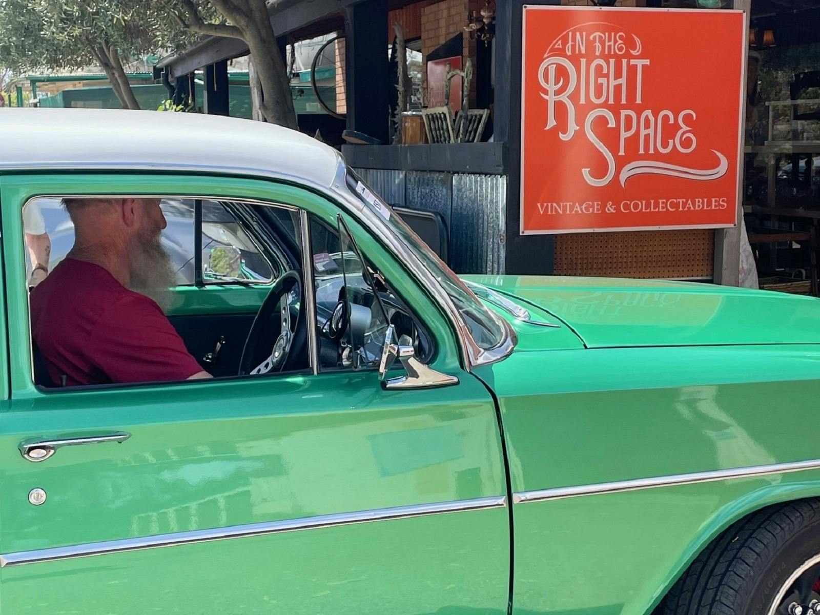 out the front Intherightspace vintage shop