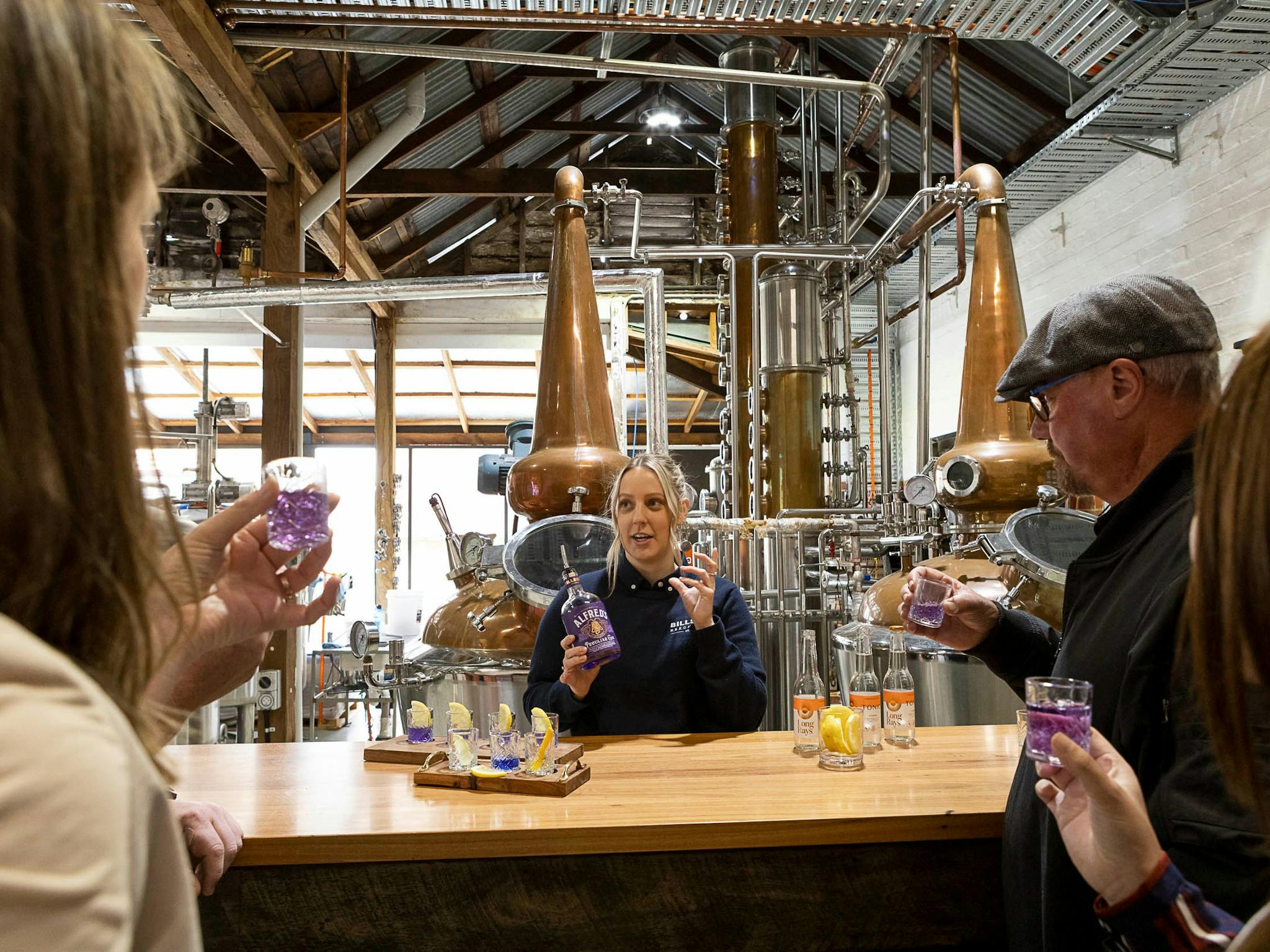 Gin tasting in the Distillery