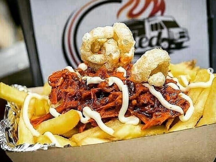 Chips Mayo Onions Beef