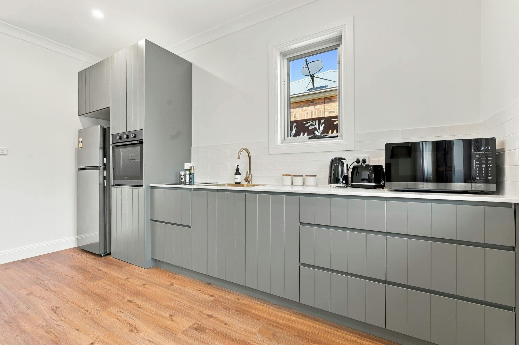 Kitchen with all new appliances and cabinetry