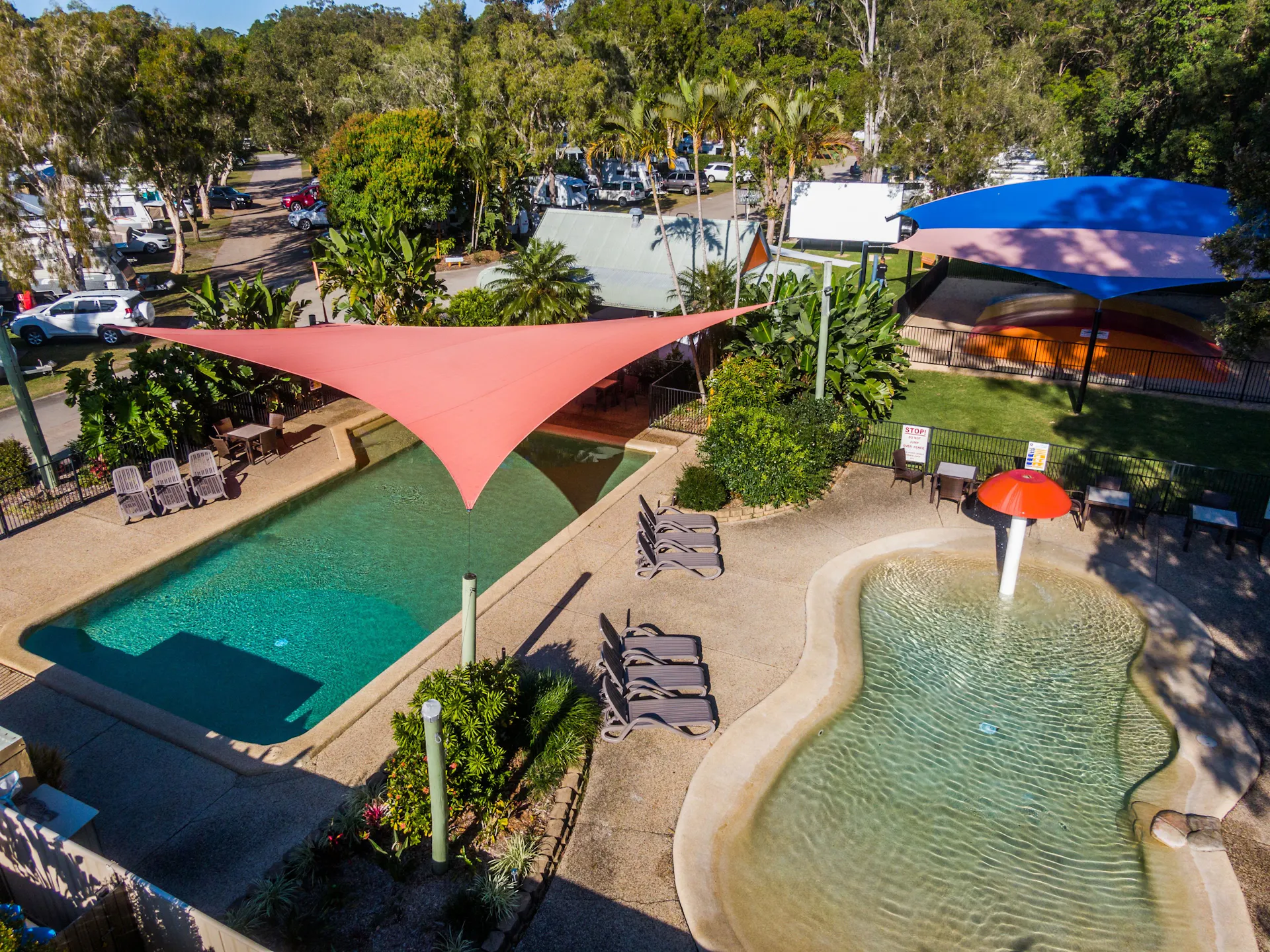 Heated Splash Pool