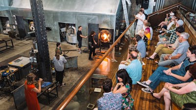 Tour watching glass blowers in the Hotshop