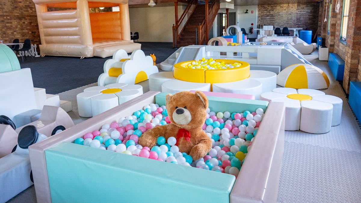 Kids Indoor Soft Play, with bouncy castle and ball pits