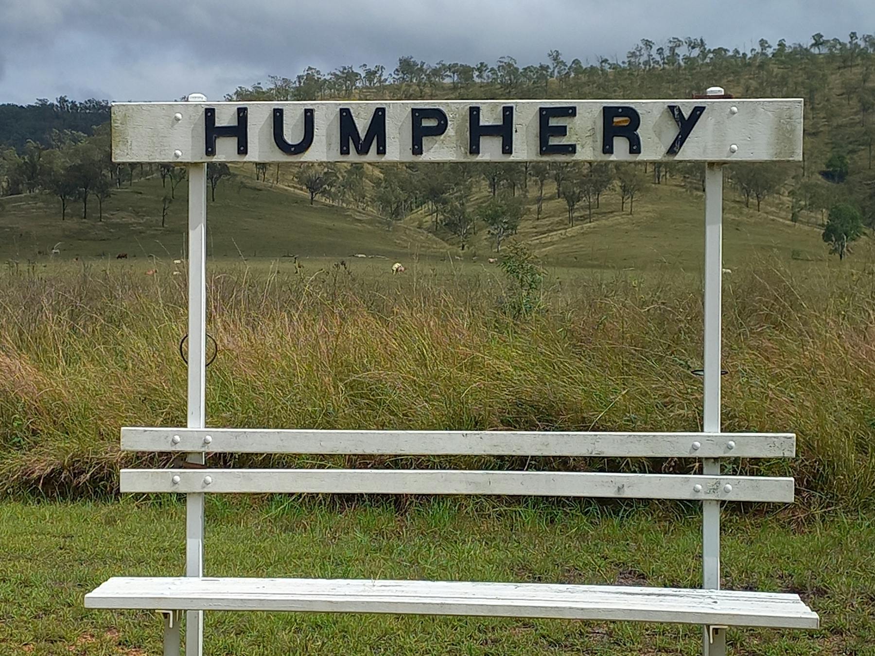 Humphrey Siding is the site of an historic train crash - the storyboard captures the moment.