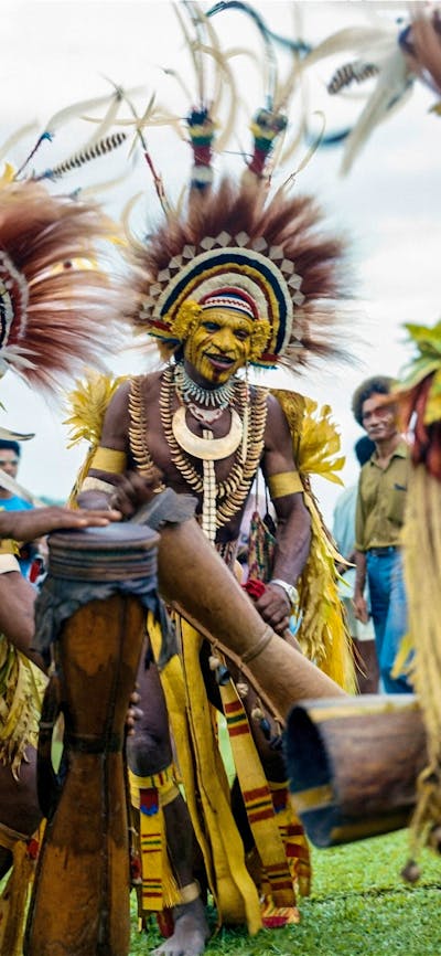 apua New Guinea Independence Day celebration in 1975
