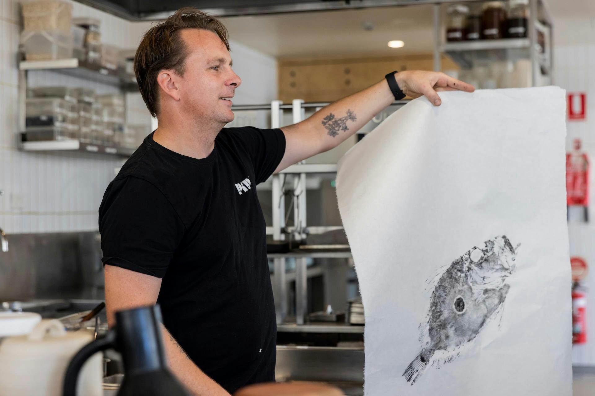 Gyotaku Art with chef Ben Devlin