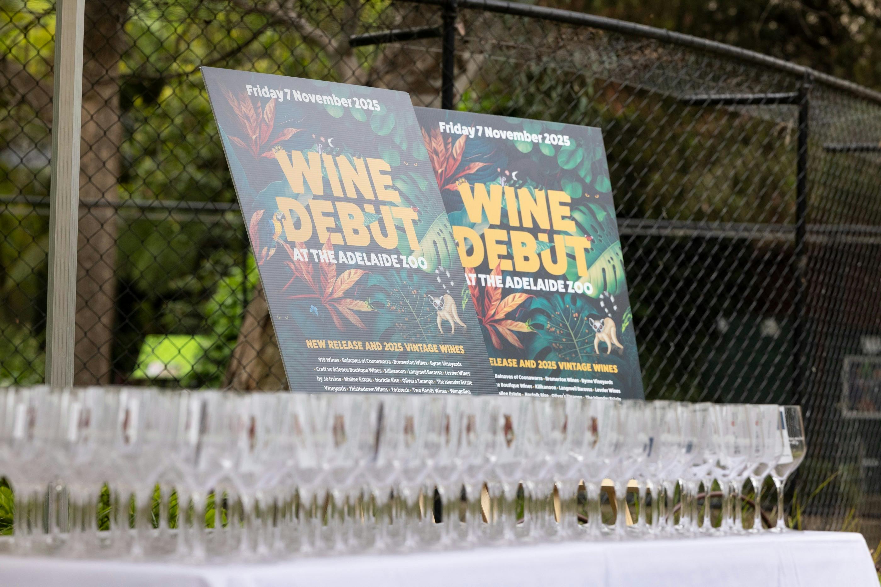 Tasting glasses at event
