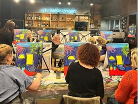 Paint and Sip at Sazon Grenfell St Adelaide