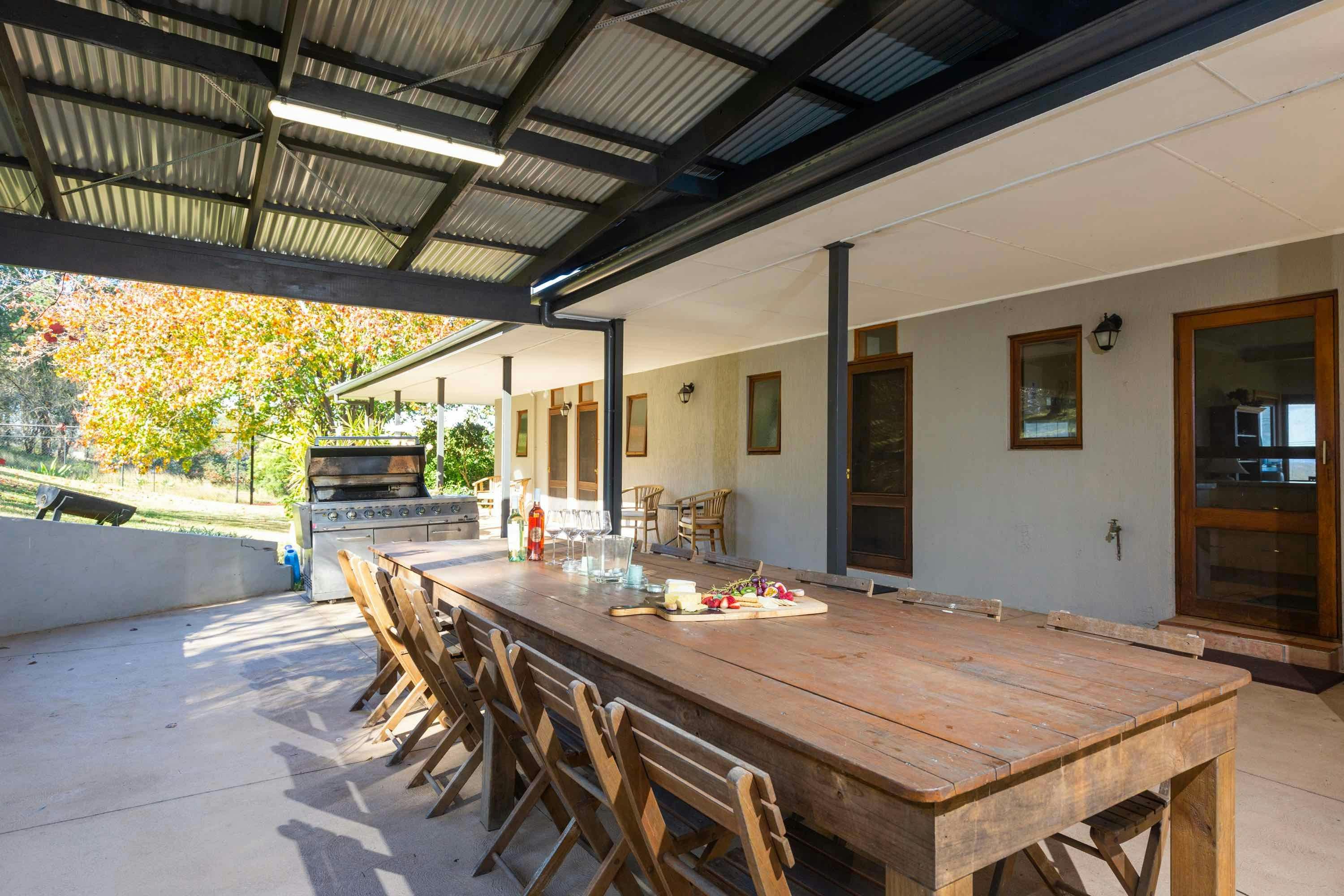 BBQ area and outdoor dining