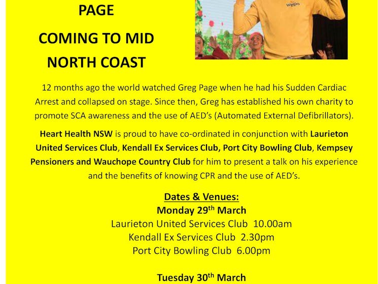 Information on SCA and AED;s