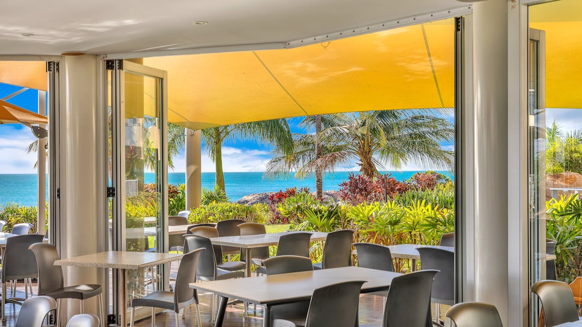 Dining Area with beach views