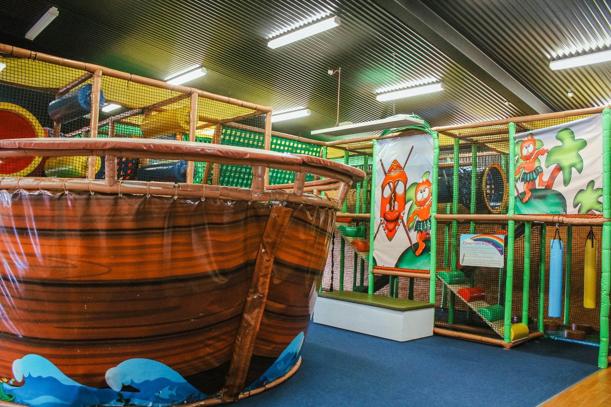 The Pirate ship playground at Kid's Paradise in Launceston