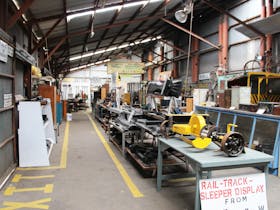 Larger displays in old freight shed