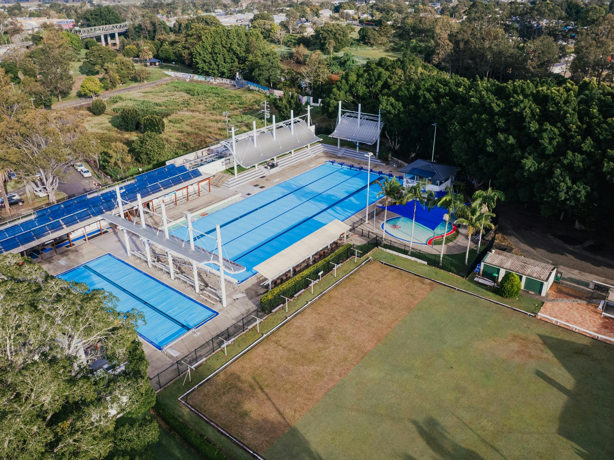 Aerial of Lismore Memorial Baths
