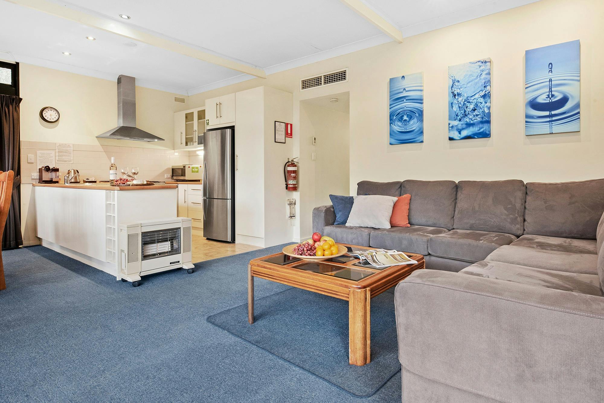 Lounge and kitchen on Moving Waters